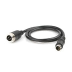 1M Aviation Electrical Cable GX12 to Mini Din Male Adapter 4 Pin Male to Male Cable Cordset for Aviation Equipment