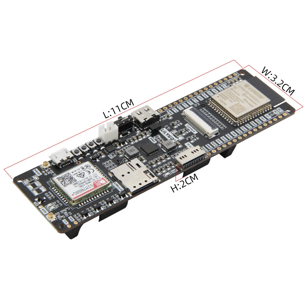 LILYGO® T-SIM7080-S3 ESP32-S3 Development Board Cat-M NB-Iot SIM7080G Module WIFI Bluetooth With GPS Camera Solar TF SIM Holder