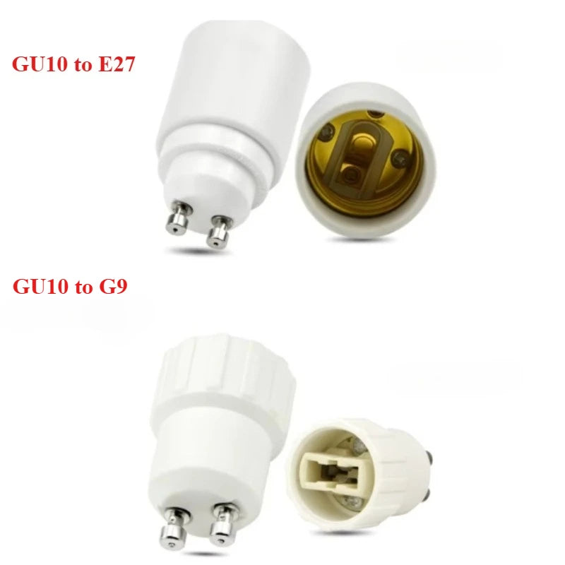 4PCS E27 E14 GU10 G9 E12 B22 Fireproof LED CFL Lamp Holder Converter Light Socket Bulb Base Spliter Extension Adapter