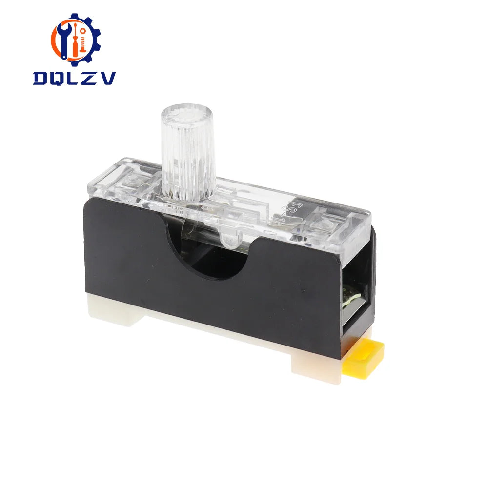 1PCS 6X30mm Glass Fuse Holder FS-101 Din Rail Mount Single Pole 6*30 Fuse Casing 0.5A ~ 30A