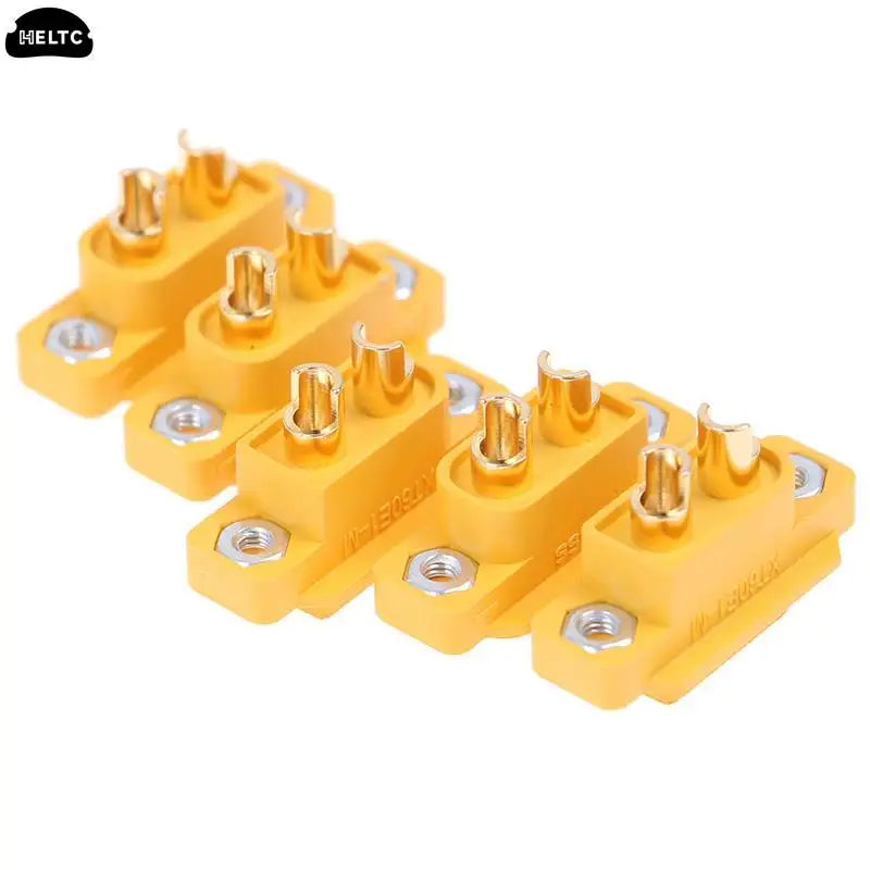 5pcs XT60E-M Mountable XT60 Male Plug Connector Model Aircraft Power Battery Plug Fixed Version Male XT60E1-M