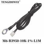 NTC Temperature Sensor Temperature Measurement Thermistor 10K B3950 1% M3M4M5M6M8M10 Inverter Fan Wire Ear Fixed Probe