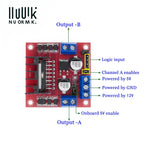 L298N Motor Driver Module for DC and Stepper Motors - Smart Car Robot Accessories
