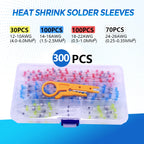 50-500Pcs Waterproof Heat Shrink Butt Connectors Solder Seal Wire Cable Terminals Electrical Splice Kit for Automotive Marine
