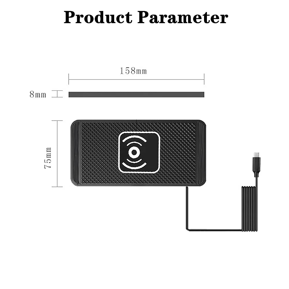 Car Wireless Charger for Samsung Galaxy S24 S23 S22 Induction Fast Car Charging Pad for iPhone Xiaomi Mobile Phone Car Charger