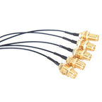 5PCS IPX to RP-SMA Female UFL WiFi Antenna Pigtail Cable Connector for Wireless Network Equipment