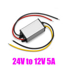 DC 24V to 12V 3A 5A 15V-40V to 12V Step Down Buck Converter Voltage Regulator Power Supply for LED Light Car Truck Boat CE