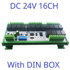 4-32CH 10A 20A DC 12V 24V RS485 Bus Relay Module DIP Setup Parameters Modbus RTU Serial Port UART Switch Board HMI PLC