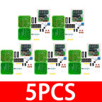 ‌AT89C2051-24PU 8051 Microcontroller LED Clock Kit – 4-Digit 7-Segment DIY Soldering Project with DS1307 RTC (I²C) | Alarm/Timer