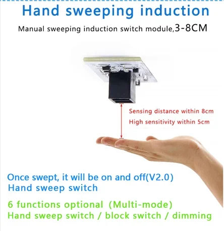 Touch Switch Capacitive Module PIR Motion Sensor 5V-24V 3A LED Dimming Control Lamps Short Distance Scan Sweep Hand Sensor