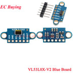 10Pcs/1pc VL53L0X V2 Time-of-Flight (ToF) Laser Ranging Sensor Breakout 940nm GY-VL53L0XV2 Laser Distance Module I2C IIC GY-530