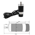 48V 500W ER11 Brushless Spindle+57MM Clamp with Screws+ 48V Brushless Motor Driver+ER11-10mm Built in HALL Sensor