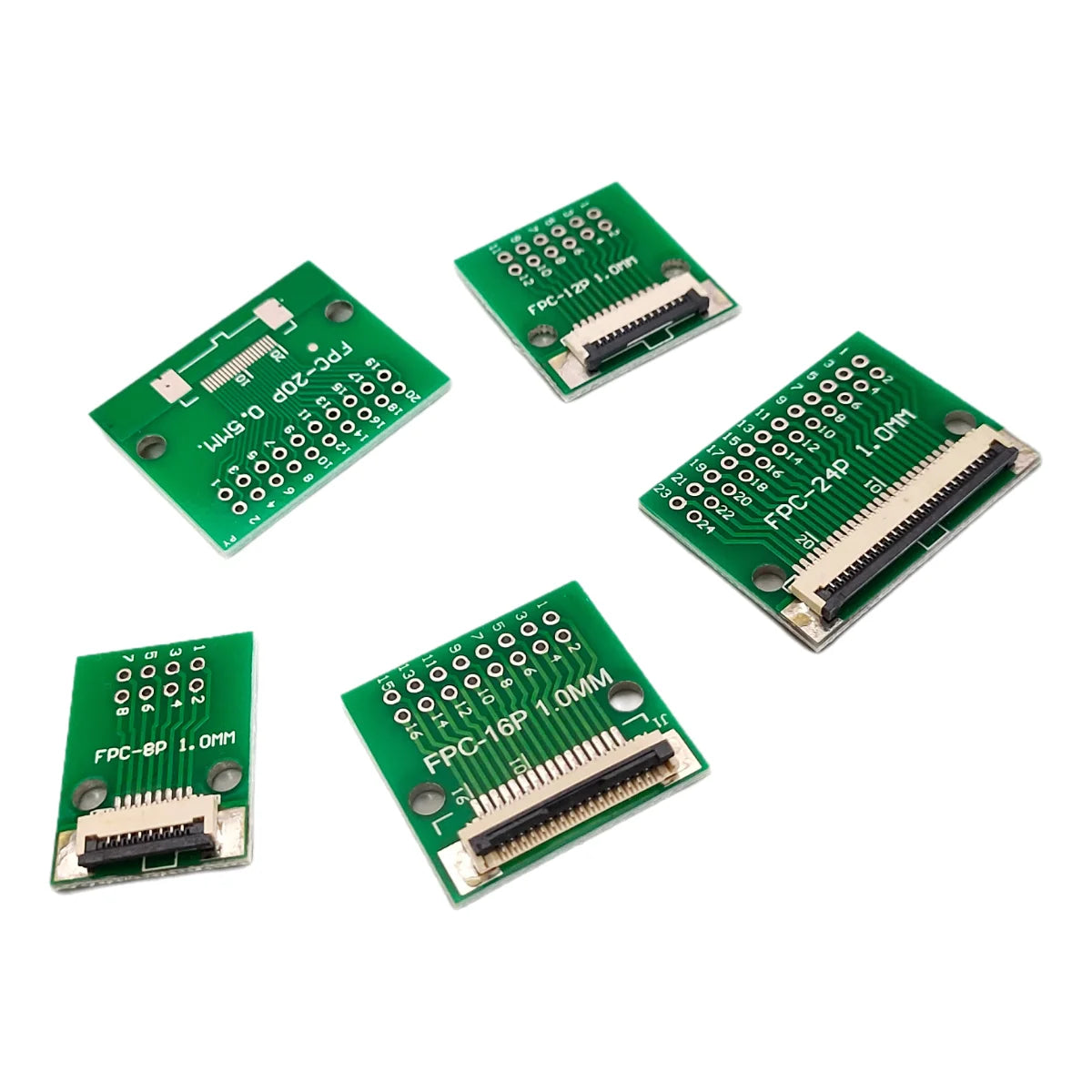1Pc FPC FFC 1.0mm to 2.54mm DIP Adapter SMT to Through Hole PCB Connector 4/6/8/10/12/14/16/20/24/30Pin Flat Cable Converter