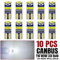 10/20/40 PCS CANBUS T10 W5W LED Bulb For Car Interior Dome Door Maps Trunk License Plate Lights 12V 4014-45SMD 6500K White 300LM