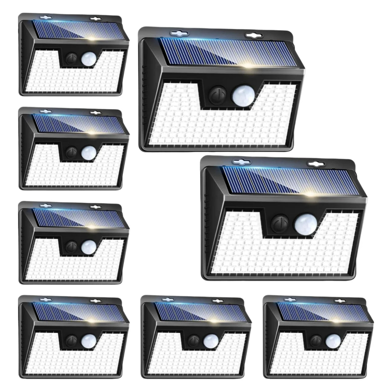 Solar Lights Outdoor Waterproof, 140LED Motion Sensor Light, 3 Modes Solar Powered Fence Security Lights for House Outside
