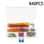 MB-102 MB102 Breadboard Kit 400 830 Point Prototype Board+840pcs U-Shape Solderless Bread Board Jumper Wires DIY Kits