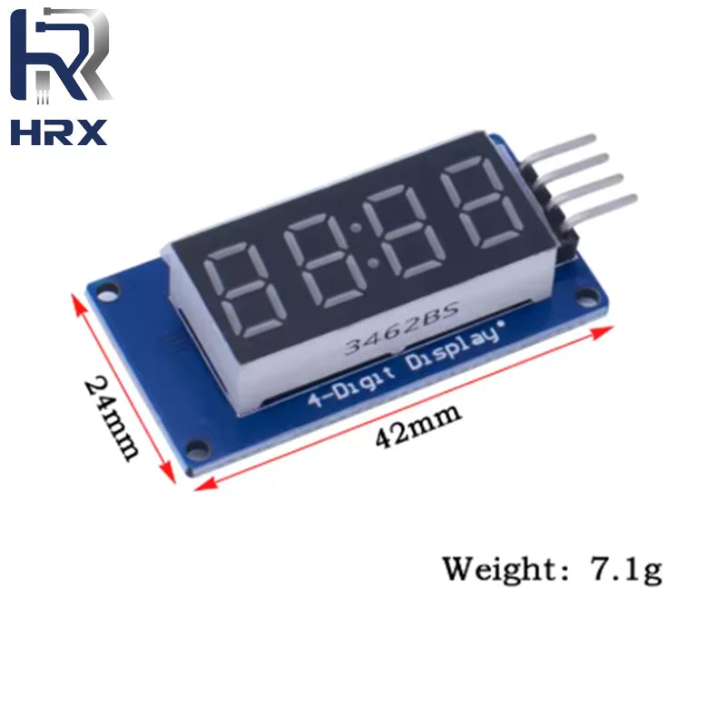 TM1637 LED Display Module For Arduino 7 Segment 4 Bits 0.36 Inch Clock RED Anode Digital Tube Four Serial Driver Board Pack