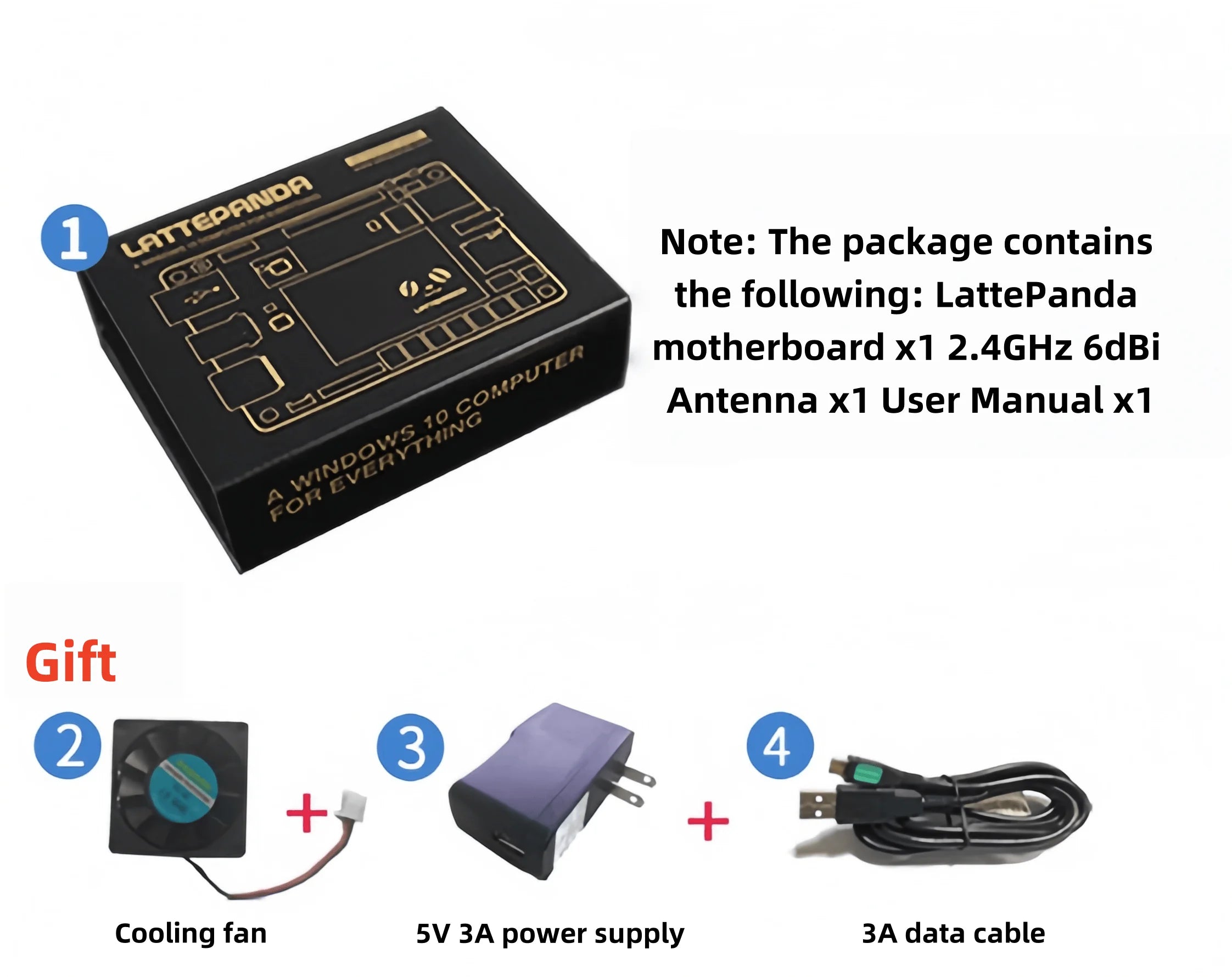 TopElec Latte Panda Windows 10 Development Board X86 Architecture Win10/Linux Motherboard