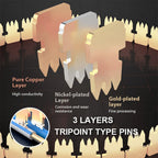 5/10Pcs RJ45 Pass Through Connectors, Cat8/Cat7/Cat6A Shielded Modular Plug, 50UM Gold Plated 8P8C Ethernet Connector