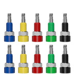 QSS 10PCS 2MM Banana Socket Banana Plug Jack Electrical Connector Terminal Test Hole Electrical Tool