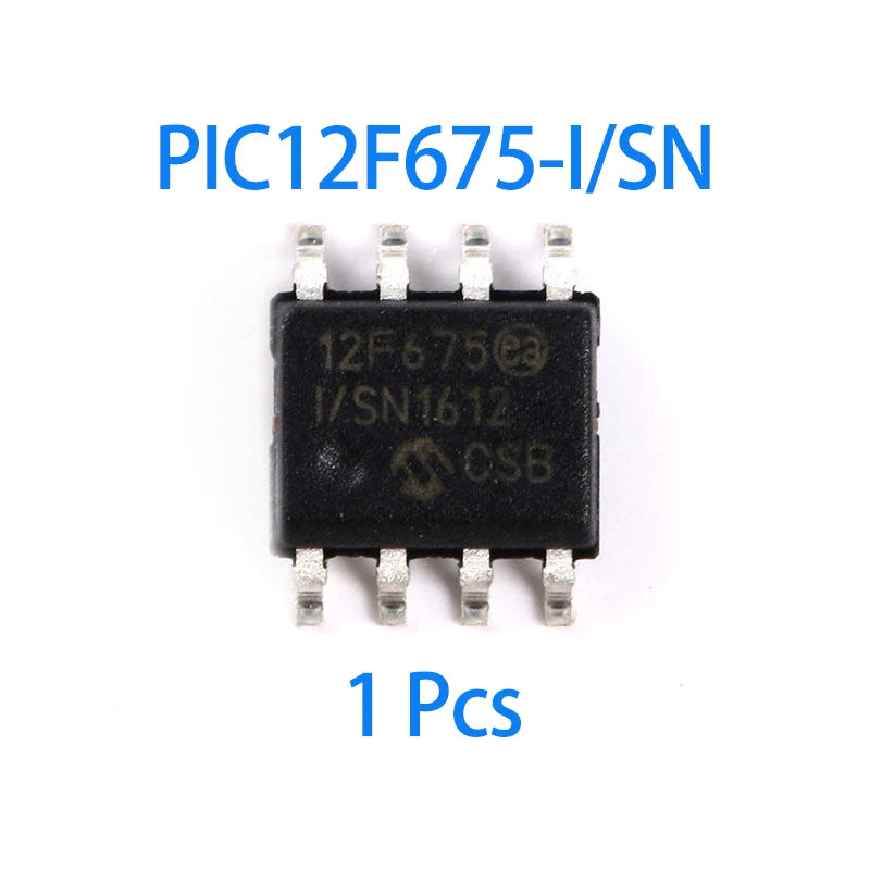 1~100Pcs PIC12F675-I/SN Sop8 Package 8 Bit Flash Memory Pic Microcontroller Integrated Circuit Chip For Electronic Diy Circuit