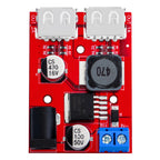 BS LM2596 DC-DC Buck Converter Module - 6V-40V Input to Dual USB 5V/3A Output for Automotive Use