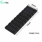Aluminum Heatsink Radiator Heat sink for Electronic RAM Chip LED SSD Cooling With Thermal Conductive Tape
