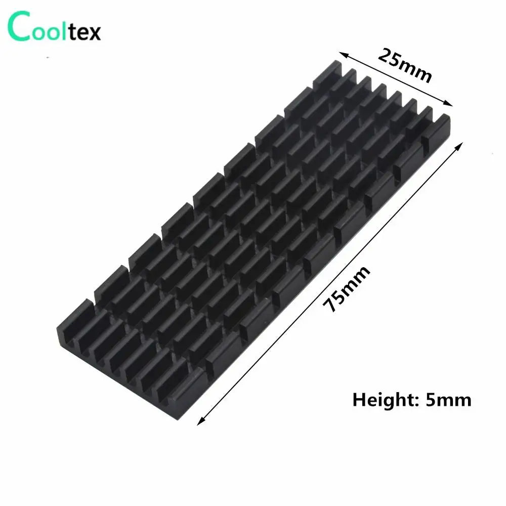 Aluminum Heatsink Radiator Heat sink for Electronic RAM Chip LED SSD Cooling With Thermal Conductive Tape