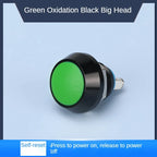 12MM Small Mini Metal Push Button Switch 12V 220v On Off Start Stop Momentary Colorful Black Oxide Waterproof Round Head Wedding
