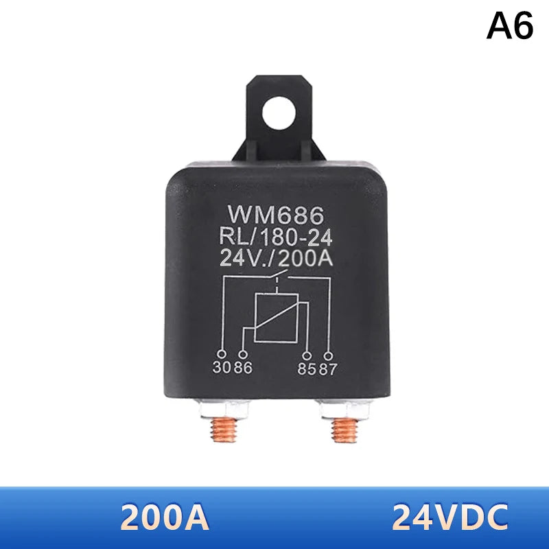 Universal DC 12V 24V 100A 120A 200A WM686 Relay 4 Pin Normal Open Car Starter For Battery ON/OFF Split Charge Switch