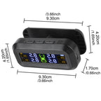Temperature Warning Fuel Save Tire Pressure Monitoring System Solar TPMS With 4 External Sensors Car Tyre Pressure Monitor