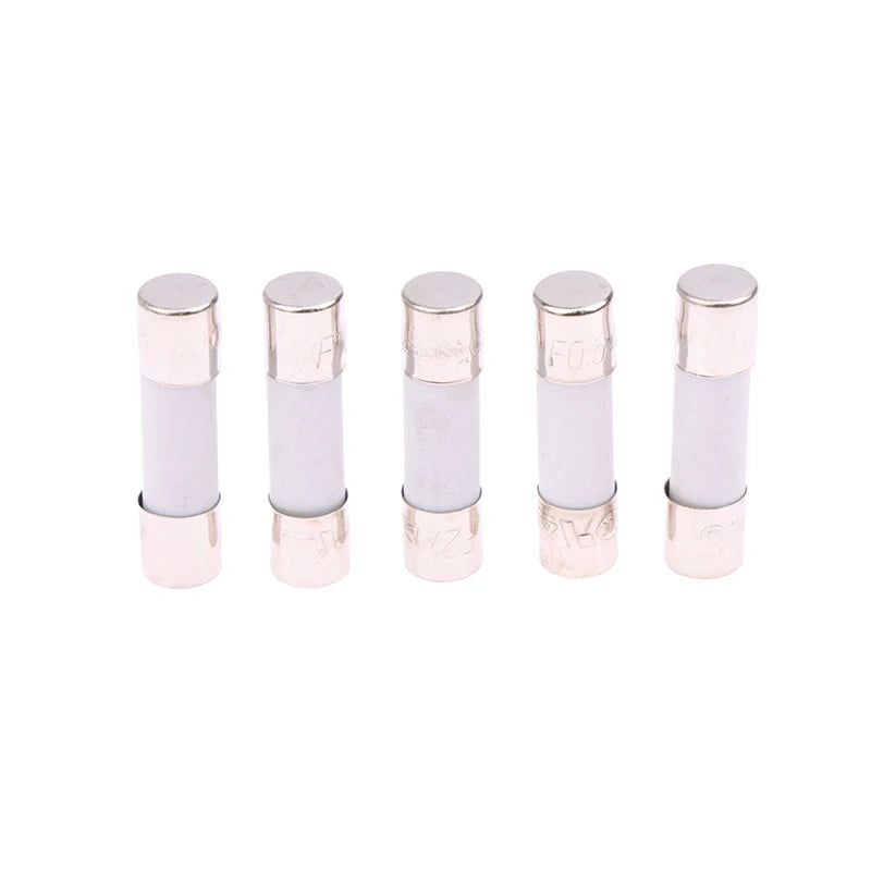 100Pcs Boxed Ceramic Fuse Cartridge 5MM X 20MM Slow Blow T 0.25A 0.5A 1A 2A 3A 5A 8A 10A 15A 20A 250V Ceramic Fuse