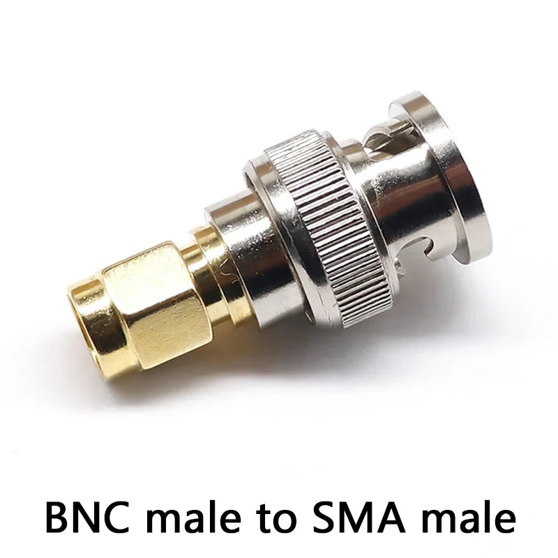 SMA Male Plug to BNC Female M/F Radio Antenna Connector RF Converter M/F Radio Antenna Adapters Kit Coaxial SMA to BNC Adapter
