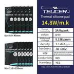 TUECER GPU CPU Thermal Pad Heatsink Cooling Conductive Silicone Pad 80x40/100x100mm High Quality Thermal Pad thermal insulation