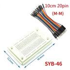 MB102 Breadboard ZY-204 400 Tie Point Solderless PCB Test Bread board Dupont Line Kit 20/40Pin 10/15/20cm Diy Electronic Kits