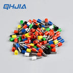 1000PCS Insulated Ferrules Terminal Block E0508 E7508 1008 1508 Cord End Wire Connector Electrical Crimp Terminator Cold Pressed