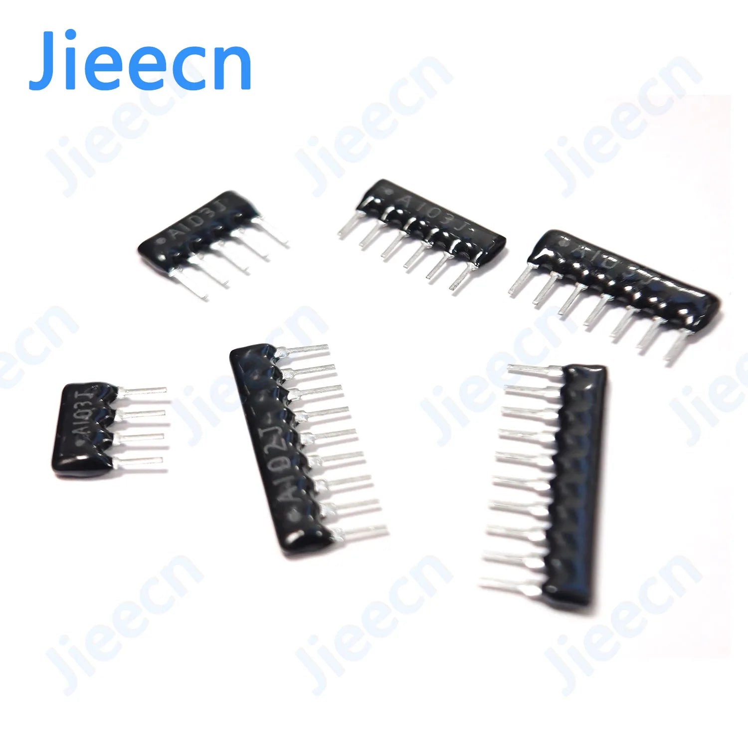 200PCS 4PIN-10PIN Exclusion Network Resistor array DIP 220R 330R 470R 510R 680R OHM 1K 1.5K 2K 2.2K 3K 3.3K 10K 100K 9A681J 510K