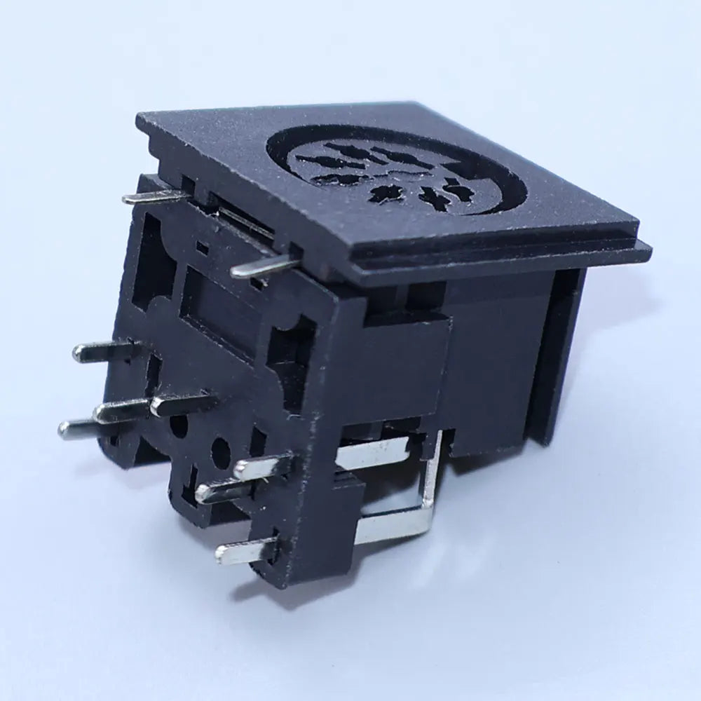 Yanxi 4 5 6 7 8 Pin Female Socket Connector Terminal Socket DIN Interface Keyboard Mouse Plug  PCB Panel Mount Power Jack