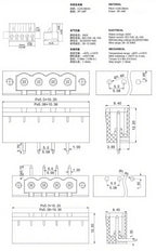 5pcs Terminal Connector 2EDGKM 3.81mm 5.08mm 3.5mm Pitch 15EDGKM PCB Terminal Block Plug-in Type 2~24P With Flange Fixed Panel