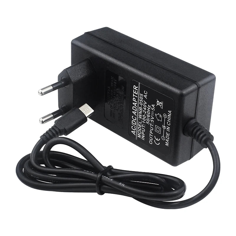 5V 5A Power Supply for Orange Pi 5 Pro / Max / Ultra / Plus / 4A / RV/ RV2 USB Type-C Port EU US UK Plug Raspberry Pi 5