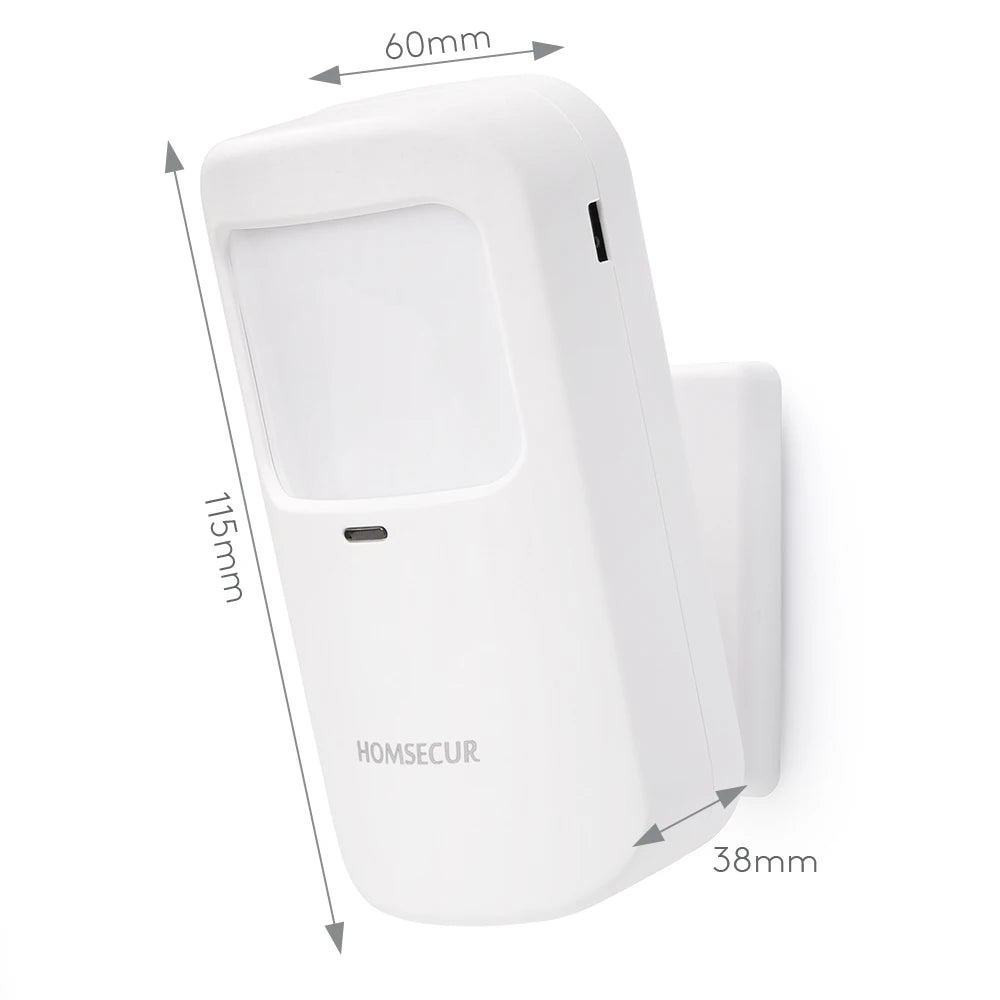 3Pcs E1 433MHz Wireless Pet-Immune PIR Detector (for the Pet≤15KG) For HOMSECUR 433MHz 4G Tuya WiFi Home Burglar Alarm System