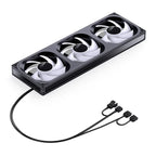 Jonsbo ZB-120/240/360 ARGB Computer case fan,4 sides Infinity Mirror lighting effect/28MM thickness integrated cooling fan