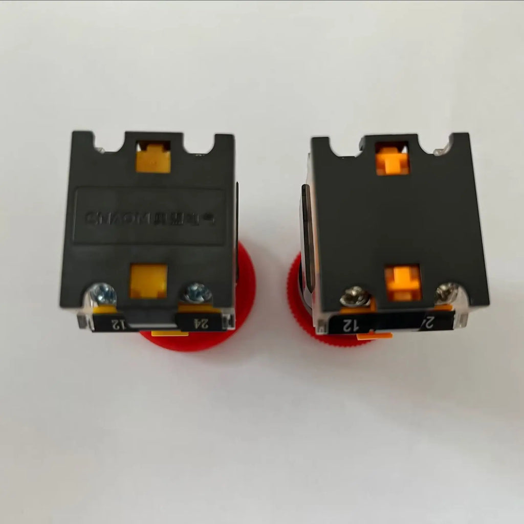 Emergency Stop 10A 380V 22mm Self-Locking Head Power Mushroom Push Button Switch 1NO 1NC LA38-11ZS