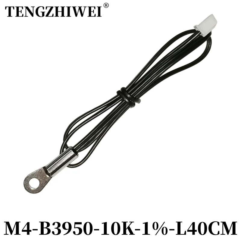 NTC Temperature Sensor Temperature Measurement Thermistor 10K B3950 1% M3M4M5M6M8M10 Inverter Fan Wire Ear Fixed Probe
