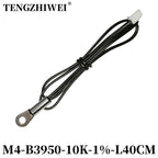 NTC Temperature Sensor Temperature Measurement Thermistor 10K B3950 1% M3M4M5M6M8M10 Inverter Fan Wire Ear Fixed Probe