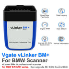Vgate VLinker BM+ ELM327 OBD2 Car Diagnostic Tools Bluetooth 4.0 Bluetooth 3.0 for Android iOS Auto Scanner for Bimmercode
