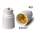 2pcs Universal Bayonet B22 to E27 Screw Lamp Holder LED Halogen CE RoHS Light Bulb Socket Converter Adapter