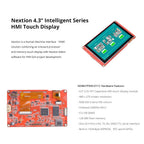 NEXTION NX4827P043-011C 4.3 Inch Capacitive HMI Touch Display LCD-TFT Module RGB 65K Color Screen Panel Without Enclosure