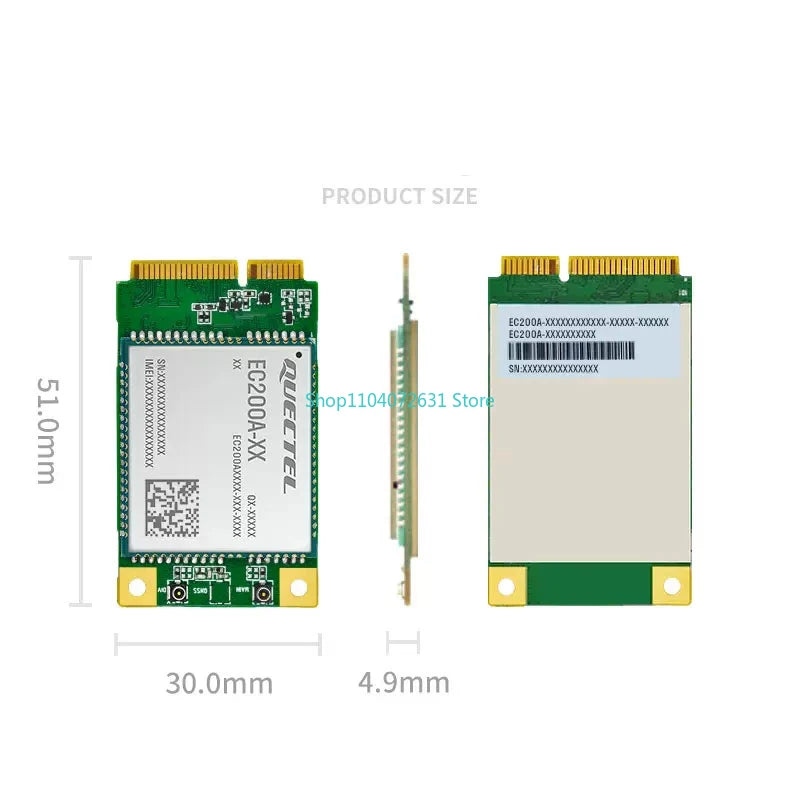Quectel EC200A-EU LTE Cat4 Module | Original Mini PCIe Modem Compatible with EC25-E/EC21-E