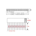 10pcs 1X2/3/4/6/8/10/15 Pin 2.54MM Stackable Long Legs Femal Header For Arduino Shield Stlxy 11mm